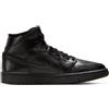 Jordan BQ6472-010 Nike Air Jordan 1 Mid nero pelle di serpente W scarpe da...