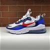 Nike CZ5582-100 Nike Air Max 270 React bianche University Red GS scarpe da...