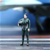 Statuina Pilota Militare 1/72 Altamente Dettagliato Modello 3D Equipaggio Aereo