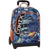 COMIX Ultra Bright - Zaino Scuola Trolley Staccabile, con Pannello Scrittura Led, Ampi Scomparti, Ruote Sostituibili, Maniglia Regolabile, Spallacci Imbottiti Regolabili, Fondo Preformato, 34x52Hx22cm