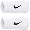 NIKE POLSINI bianco white N1012406101OS SPORT TENNIS ANTISUDORE swoosh wristba