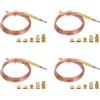 No 4X Termocoppia Universale per Fornello Un Gas con Adattatore per Termocoppi5775