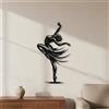 Sagoma Ballerina in Ferro Design Artistico Profilo Danzatrice Metallizzata