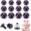 uxcell Occhi di sicurezza a stella 16/18/20mm, 30Pcs per bambole uncinetto viola
