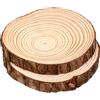 2 Pcs Fette Di Tronco Per Artigianato Abbellimenti in Legno Ornamentale