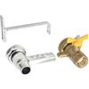 GNALI MENSOLA CON VALVOLA PER CONTATORI GAS 1"1/4 3/4" - 3/4"