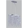Diamantlux Lampadario camera da letto gocce in cristallo sospensione moderno vintage cucina
