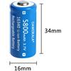 multimarche 2/4/8/12 pezzi Batteria ricaricabile & caricabatterie 16340 5800mAh 3.7V CR123A