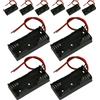 12 pezzi cablati 2 x 1,5 V AA Porta della batteria Custodia a batteria cablata