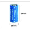 multimarche Batteria ricaricabile 16340 5800mAh 3.7V CR123A per pacco batterie con lamelle