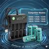 multimarche 1 pezzo Batteria ricaricabile & caricabatterie 16340 8800mAh CR123A 3.7V rasoio