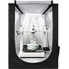 VEVOR Tenda per Stampante 3D da 550 x 650 x 750 mm, Tessuto Oxford 600D, Lamina di Alluminio Composita Interna, Copertura Protettiva Antipolvere con Temperatura Costante e Illuminazione a LED