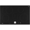 NEFF T58PTF1L0 - Piano cottura a induzione N90, piano cottura autosufficiente in vetroceramica, larghezza 80 cm, Twist Pad, Home Connect, Smart Hood Automatic, livello di potenza, a filo di