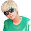 OMORFIEER Rise World Wig Parrucca fredda Mens Ragazzi Breve 25 cm lisci biondi capelli del partito termoresistenti Cosplay