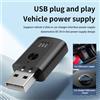Trasmettitore FM Auto Ricevitore USB Wireless 5 3 Adattatore Audio con Mic HD