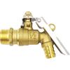 Rubinetto per acqua da esterno con rubinetto in ottone con serratura da 1/2"
