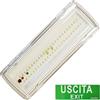 Lampada di Emergenza LED 3.5W 400LM IP65 Impermeabile Plafoniera Parete