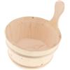 Secchio In Legno Per Sauna Da 4 Litri Con Rivestimento Combinato Set Accessorio
