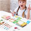 36 Pezzi Libro Magico con Acqua senza Sporcare Album Stickers Attacca Stacca