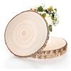 Breecasa 3 dischi in legno naturale da 20-23 cm - Decorazione rustica per tavolo, matrimo