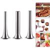 3x Kit per la produzione di salsicce in acciaio inossidabile 14/19/25 mm