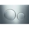 GEBERIT Placca di Copertura 2 Tasti Sigma 20 Geberit Cromo Bordi Tasti Satinati