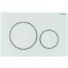 GEBERIT PLACCA DI COPERTURA 2 TASTI SIGMA 20 GEBERIT- Bianca - bordi tasti bianco op-...