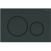 GEBERIT Placca di Copertura 2 Tasti Sigma 20 Geberit Nera Bordi Tasti Nero Opaco