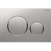 GEBERIT Placca di Copertura 2 Tasti Sigma 20 Geberit Cromo Opaca Bordi Tasti Cromo
