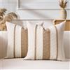 Aisybaklyn Federe Cuscini Divano 50x50 Boho Cuscino Decorativo Marrone Intreccia