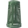 BIDONE TRESPOLO DIAMETRO 58, ALTEZZA 90, LITRI 100 VERDE E COPERCHIO VERDE CESTO