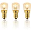 Does not apply 3 Pezzi Lampadina per Forno 230V Dimmerabile, T22 E14, Luce Calda 2700K, 160LM,