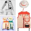 Kit da esploratore per bambini, gilet, cappello, festa di Halloween, accessori