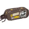 safta JURASSIC WORLD - Astuccio doppio per bambini, ideale per scuola e ragazzi, comodo e versatile, qualità e resistenza, 21 x 6 x 8 cm