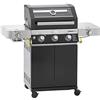 RÖSLE barbecue a gas, stazione BBQ VIDERO G3-S, 30 mbar, con 3 bruciatori in acciaio inox, extra: primezone e bruciatore laterale, tavolini laterali richiudibili, VARIO+, acciaio verniciato a polvere