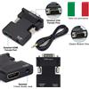 Adattatore Convertitore HDMI a VGA 1080P con Audio Jack 3.5mm per PC Laptop TV