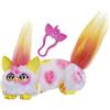 Furby DJ Furblets, Smiles-A-Lot, Peluche elettronico in Miniatura Elastico con Effetti sonori e Musicali Divertenti, Parla Il Furbish, Bianco, Giallo e Rosa