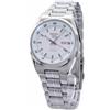 Seiko 5 Japan Made 21 Jewels Bianco Quadrante SNK559J1 Orologio da uom
