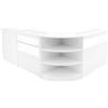 MONSTERSHOP Set Banconi Bianco Europa LED B900 C900 LM60 TB60 con Serrature e Vetrina