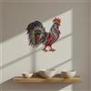 Profilo di Pollo in Metallo Leggera Pollo Decorativo in Ferro