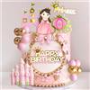 BACH AND BOOZY decorazioni per torte principesche topper per torte principesche castello di p