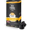 Der-Franz Capsule di caffè compatibili Nespresso, 1 x 10 Capsule, Crema