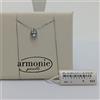 ARMONIE GIOIELLI COLLANA DONNA IN ORO BIANCO 18KT ACQUAMARINA E DIAMANTI (0641)