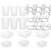 No Peg Board Bins Peg Board Cups con Hooks & Loop 12Pack, Accessori per Peg Bo4300