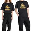 Timberland T-shirt con Grafica di Stivale sul Davanti Nera Taglia M Cod TB0A6...