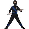 Smiffys Ninja Assassin Costume, Black & Blue (Size S)