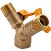 No 3X Adattatore Rubinetto Un 2 Vie 1/2 Pollice Fuori Adattatore Rubinetto Irr8116