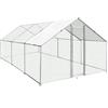 MONSTERSHOP Gabbia Pollaio Recinto Recinzione Box Inox da Galline Pollame Polli 4m x 6m x 2m
