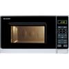 Sharp Microonde 800W (20Lt) R 242INW Silver e Black