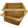 MONSTERSHOP Cestelli Estraibili in Vimini per Cucina Cassetti Organizzazione Credenza Cesto